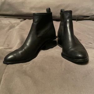 Alexander Wang Black Leather Kori Booties